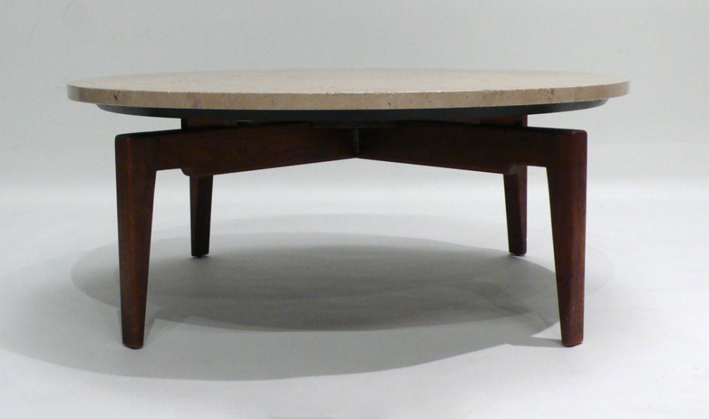 Mid-20th Century LAZY SUSAN COCKTAIL TABLE BY JENS RISOM