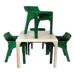 Vico Magistretti Table and Chairs