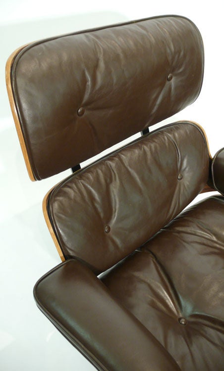 Early Rosewood Down Filled Eames 670 Lounge Chair & 671 Ottoman