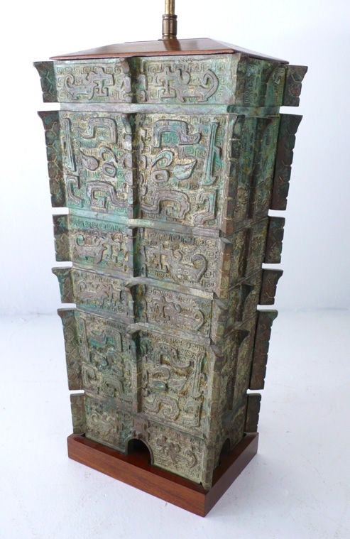 Bronze Asian Lamp 1