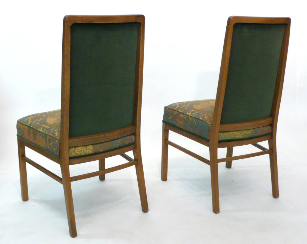 Textile Set of 8 Exquisitely Upholstered Drexel DIning Chairs