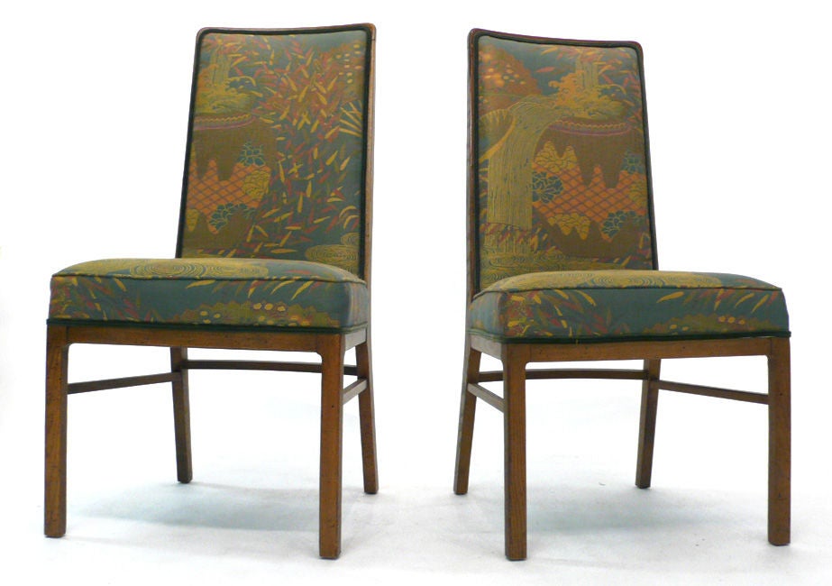 Set of 8 Exquisitely Upholstered Drexel DIning Chairs 2