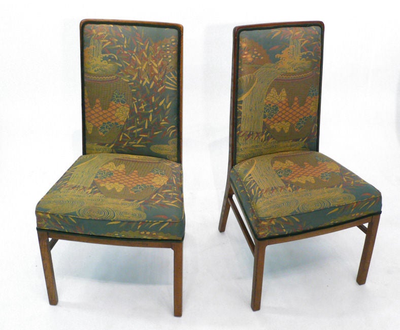 Set of 8 Exquisitely Upholstered Drexel DIning Chairs 3
