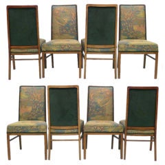 Set of 8 Exquisitely Upholstered Drexel DIning Chairs