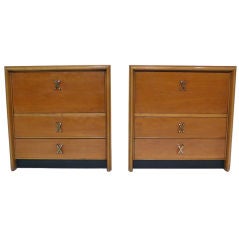 Handsome Pair of Paul Frankl Nitestands for Johnson Furniture