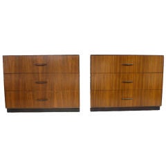 Pair Of Three Drawer Chest Designed By Paul Mccobb For Directional