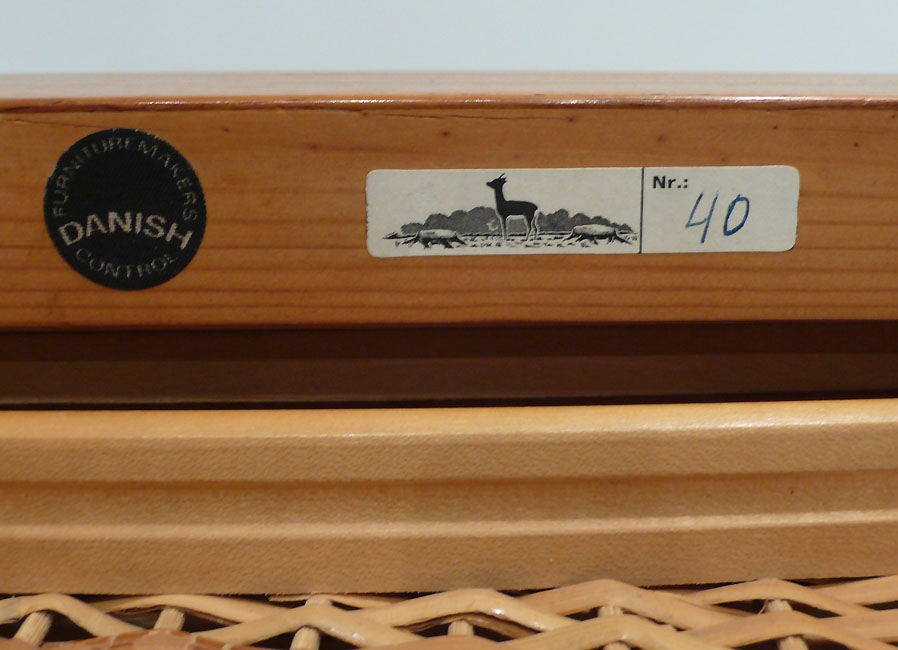 Rare Severin Hansen Jr Designed Rosewood Sewing Basket Table 6