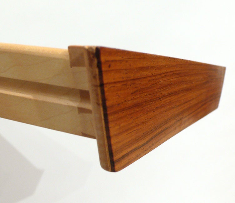 Rare Severin Hansen Jr Designed Rosewood Sewing Basket Table 5