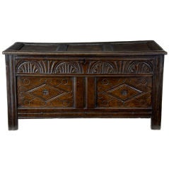 17th century oak coffer