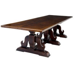 English Oak Refectory Table 10ft  seats up to 12 people