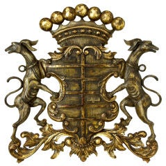 Carved Wood Coat of Arms