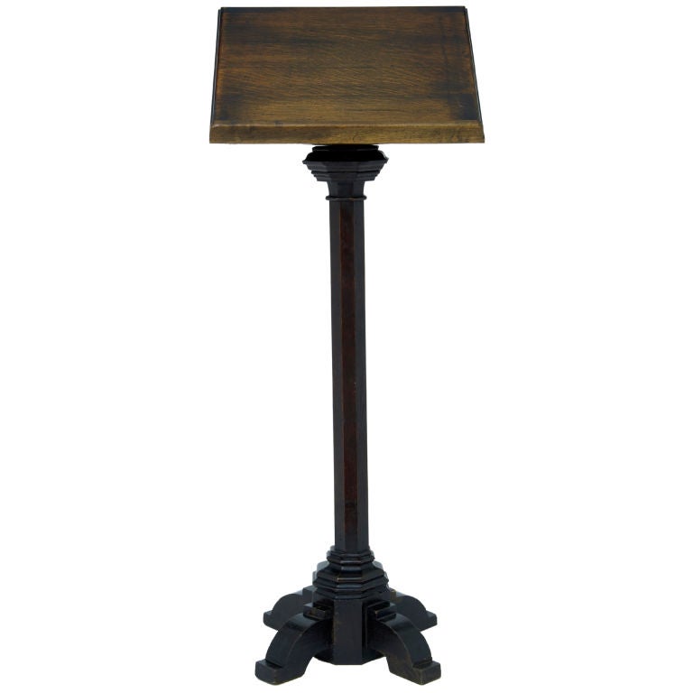 19th century oak victorian gothic lectern