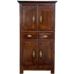 French Walnut Armoire / House Keepers Cupboard  