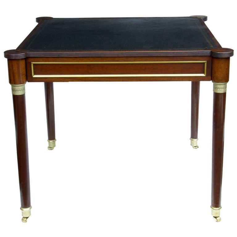 Regency style mahogany games table