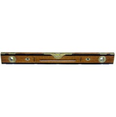 Antique 19th Century mahogany brass & ebony inlaid sprite level