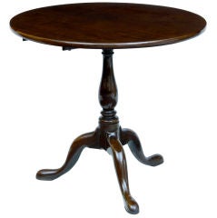 18th Century mahogany tripod table, circa 1770