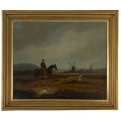 Antique 19th Century oil on canvas circa 1850