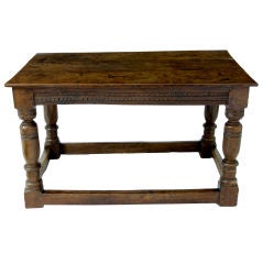 Small 17th century oak refectory table