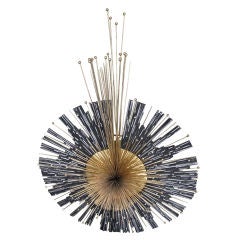 C Jere asteroid metal wall art circa 1970