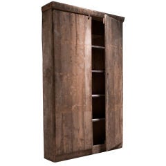 Primitive Wood Storage Cabinet