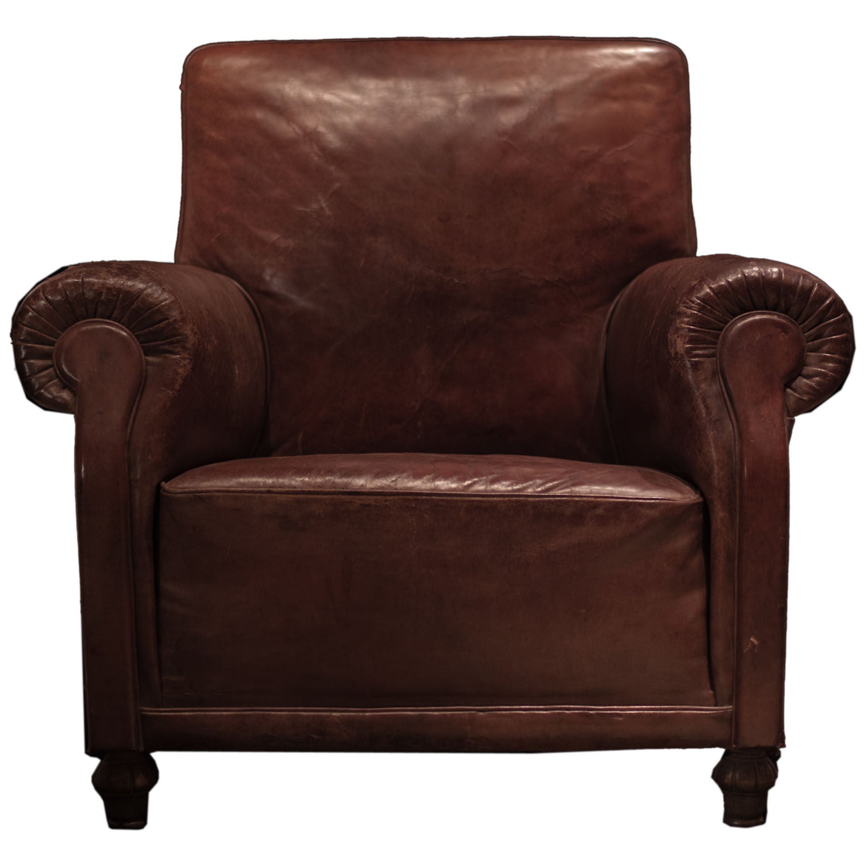 Oversized Leather Club Chair