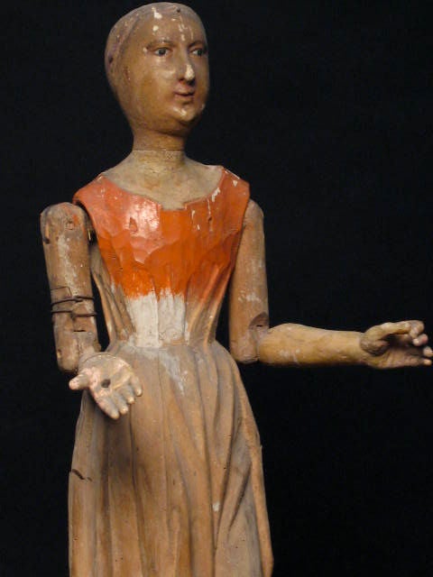Folk Art Hand Carved Wood Santos Figure