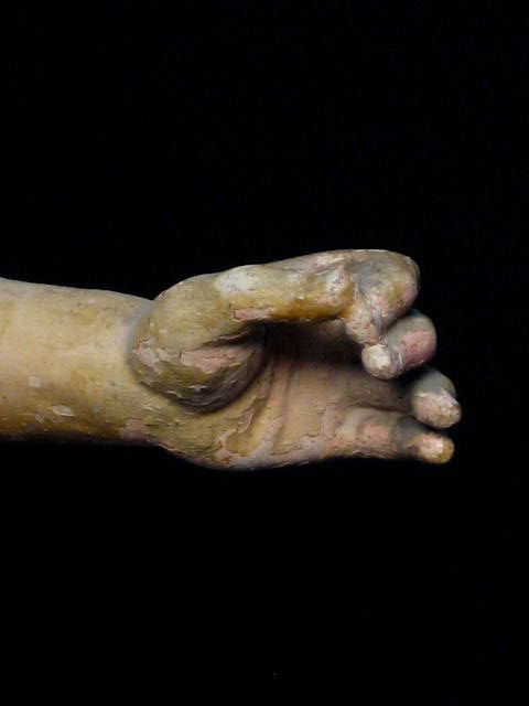 19th Century Hand Carved Wood Santos Figure