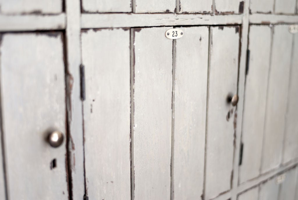 wood locker cabinet
