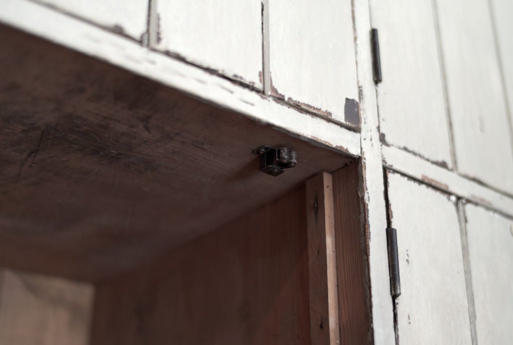 wooden locker cabinet
