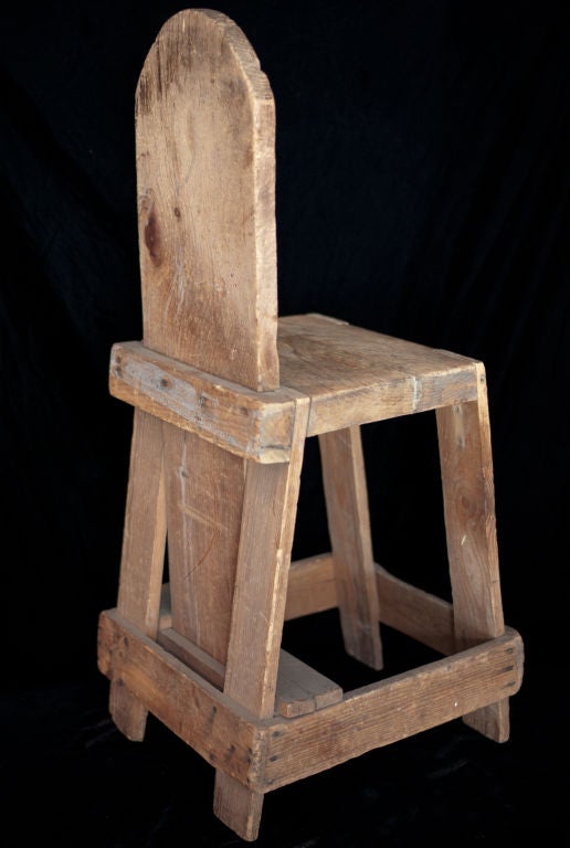 Primitive Plank Work Stool