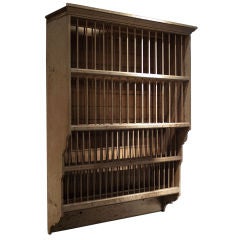 Monumental Wood Plate Rack from England