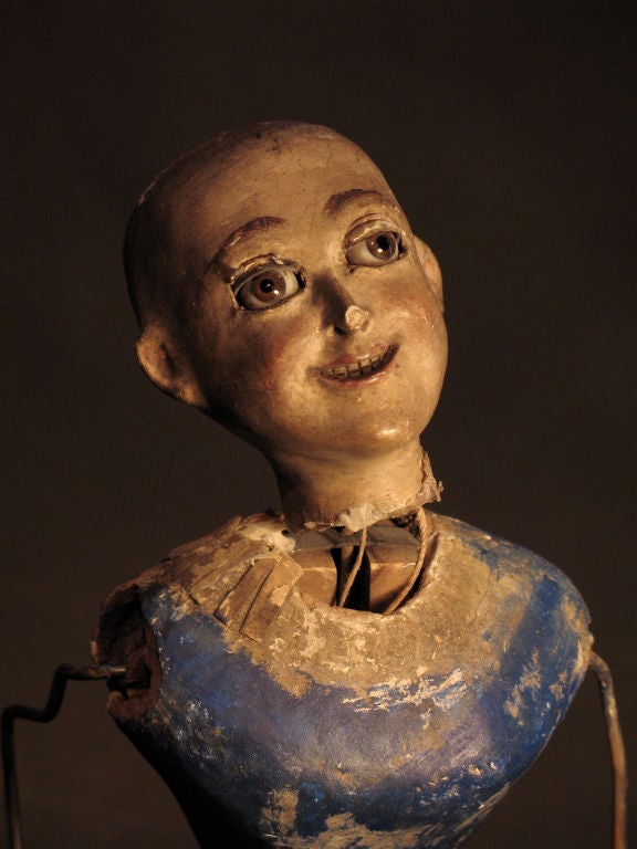 Metal Pair of Hand Made German Automaton Doll Figures
