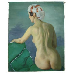 Vintage Demure Female Nude by Harold B. Slingerland