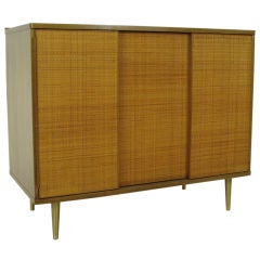 Exceptional Brass Base Cabinet by Edward Wormley for Dunbar