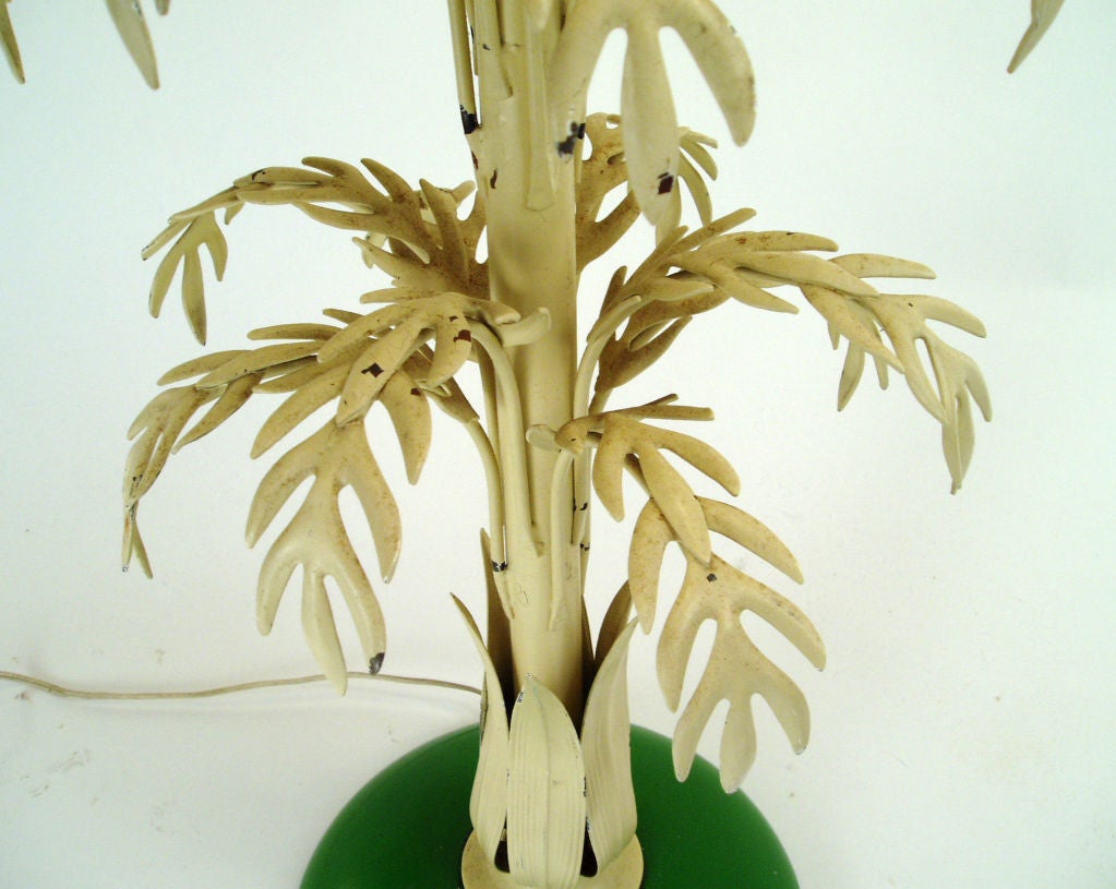 Mid-20th Century Mid Century Palm Leaf Lamp
