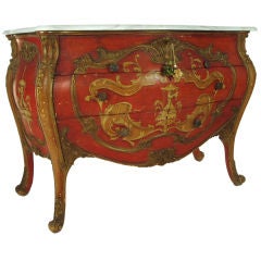 19th c. Venetian Marble Top Commode