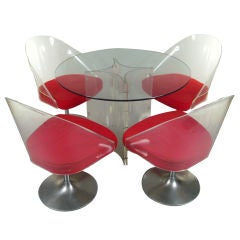 Mid Century Lucite Dining Set