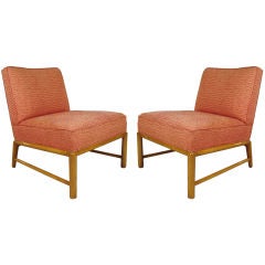 Pair of Slipper Lounge Chairs attr. to Robsjohn-Gibbings