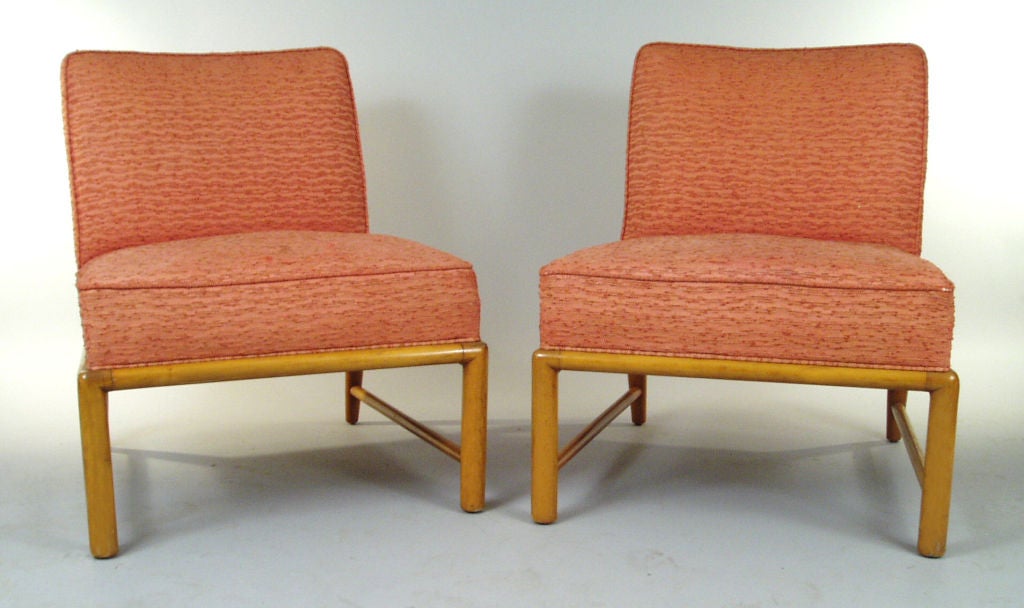 Pair of Slipper Lounge Chairs attr. to Robsjohn-Gibbings