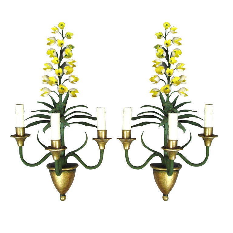 Charming Lily of the Valley Sconces
