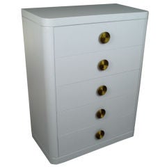 Classic 1940's Lacquered Chest by Red Lion