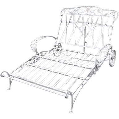 Vintage Salterini double Chaise Lounge at 1stDibs wrought iron