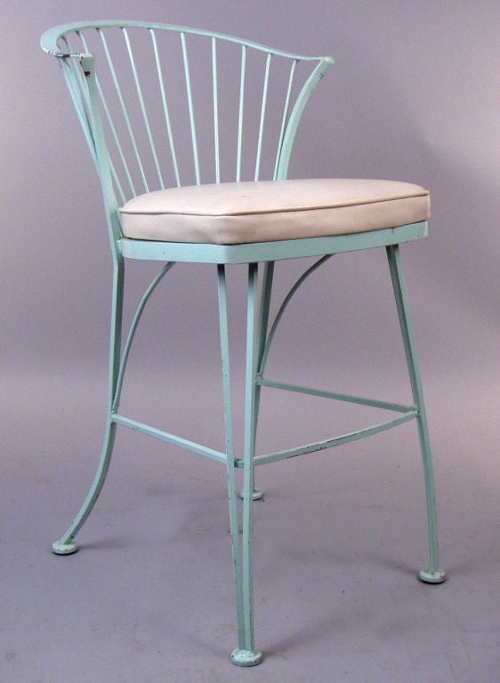 American Set of Three Vintage Bar Stools by Woodard