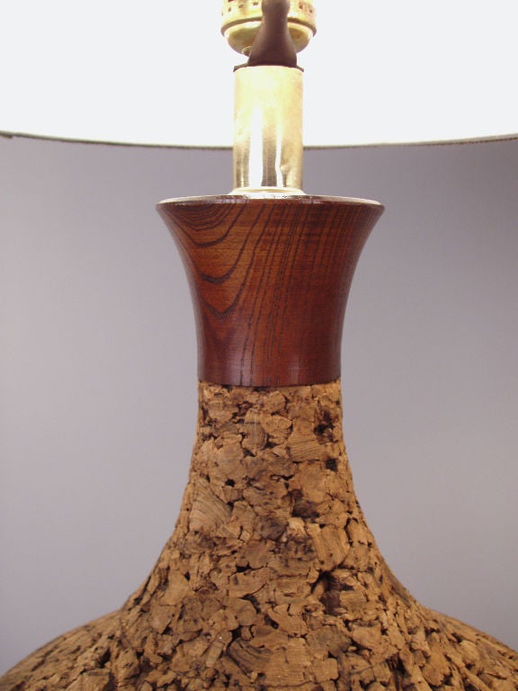 cork lamp vintage