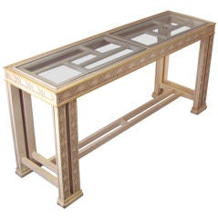 Vintage Hollywood Regency Console Table