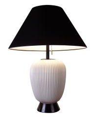 Vintage Mid-Century Pleated Ceramic Lamp Vintage Mid-Century Pleated Ceramic Lamp