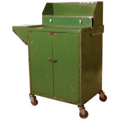 Vintage Industrial Rolling Cabinet