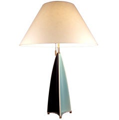 Vintage Gerald Thurston for Lightolier Ceramic Harlequin Lamp