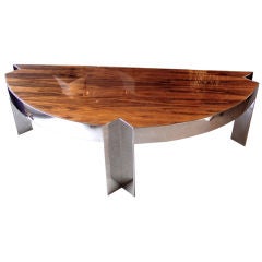 Rare 'Mezzaluna' Rosewood Desk by Leon Rosen for Pace Collection