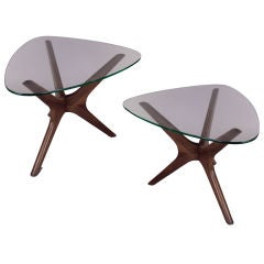 Pair of Walnut Tables by Adrian Pearsall for Craft Associates